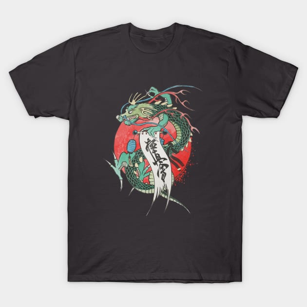 Kyokushin Shodan Dragon T-Shirt by sparklellama